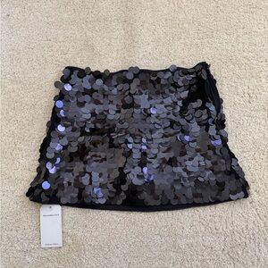 Abercrombie & Fitch Black Sequin Mini Skirt